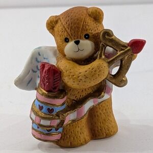 Vintage 1994 Lucy Rigg Enesco Cupid Bear Valentines Day Hand Painted Porcelain‎